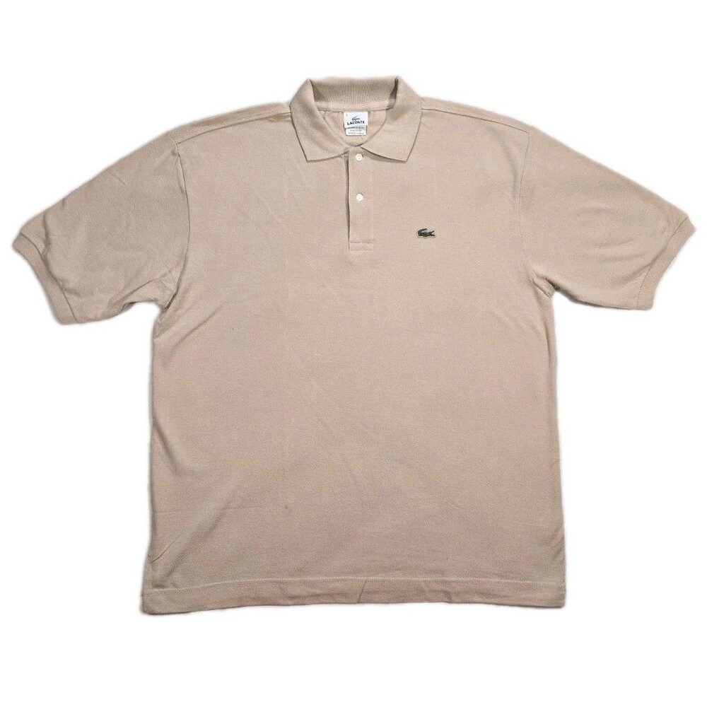 Mens Lacoste Polo Shirt Brown Size 7 XL